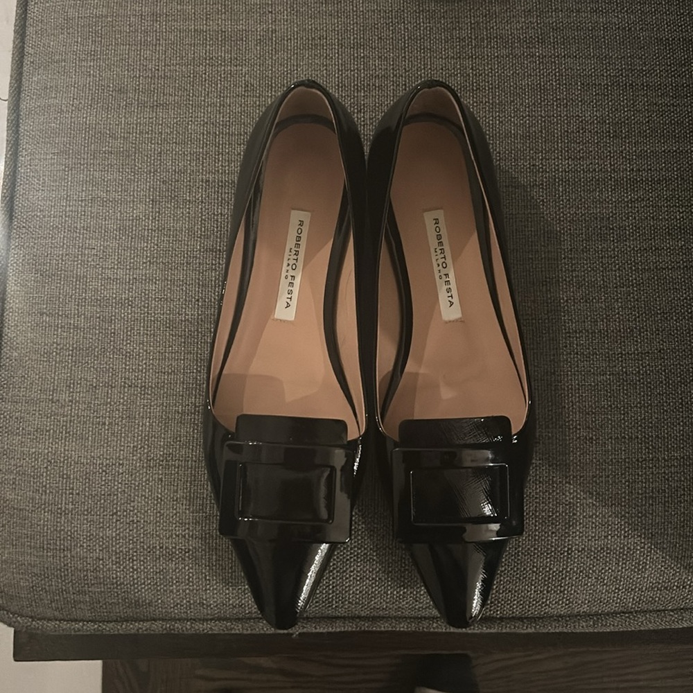 Roberto Festa, patent leather flat. Worn one time and extremely comfortable.
